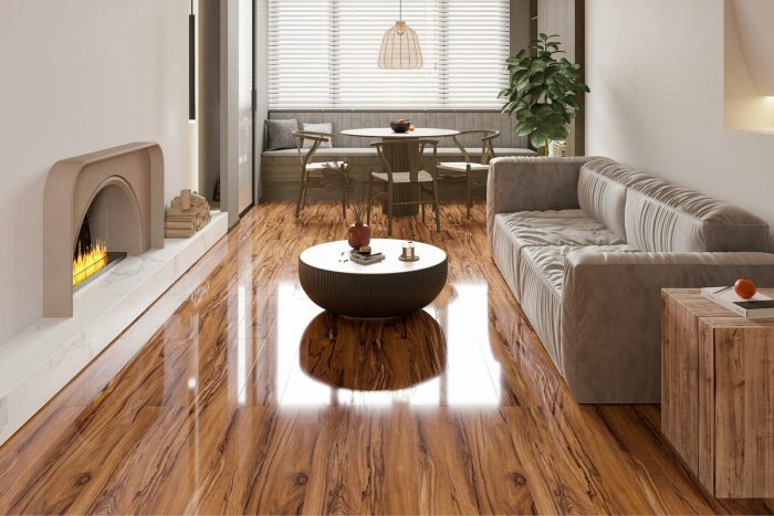 High Glossy Laminate Flooring 11910 - 33 Class, 12mm.