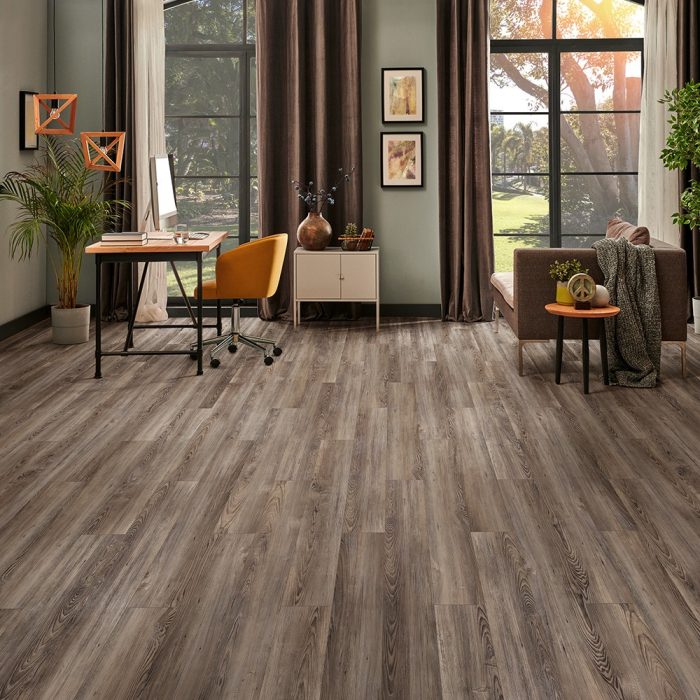 Виниловая плитка LVT Prime click Clay brown 1120x169 - уникальный дизайн.