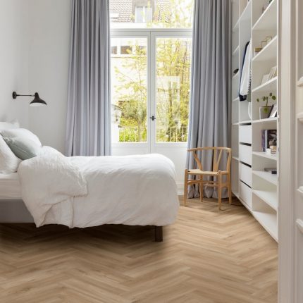 Moduleo SIERRA OAK 58847 Red Herringbone Vinyl Quartz Flooring