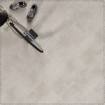 Vinyl flooring design in ceramic style