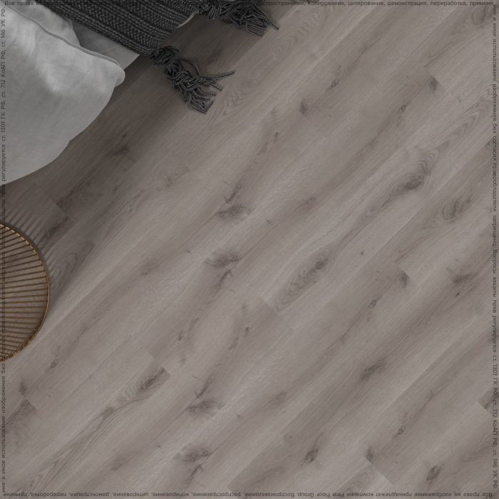 Vinyl flooring in traditional oak pattern
