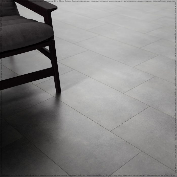 Vinyl flooring with natural stone pattern.
