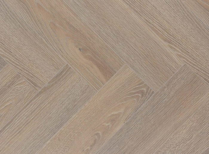 Ламинат Kronotex Herringbone 6014 Дуб Эльба бежевый 33 класс 10 мм. - ламинат в форме рыбьего узора.