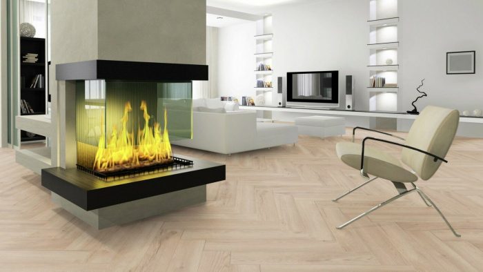 Ламинат Kronotex Herringbone AB 3678 32 класс, 8 мм - структура рыбий хвост
