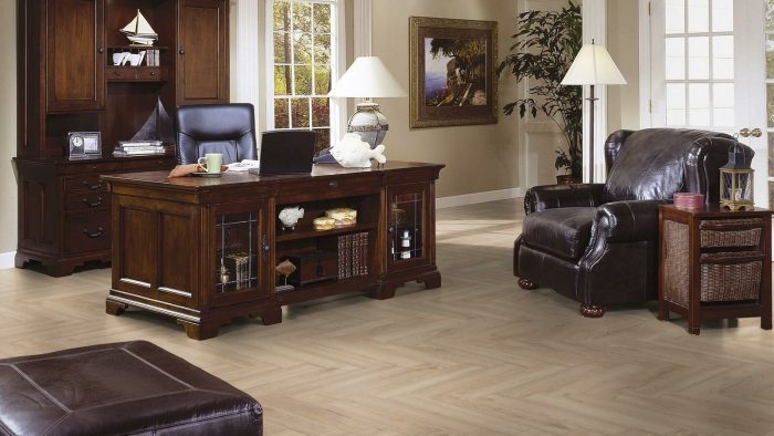 Ламинат Kronotex Herringbone AB 3678 32 класс, 8 мм - структура рыбий хвост.