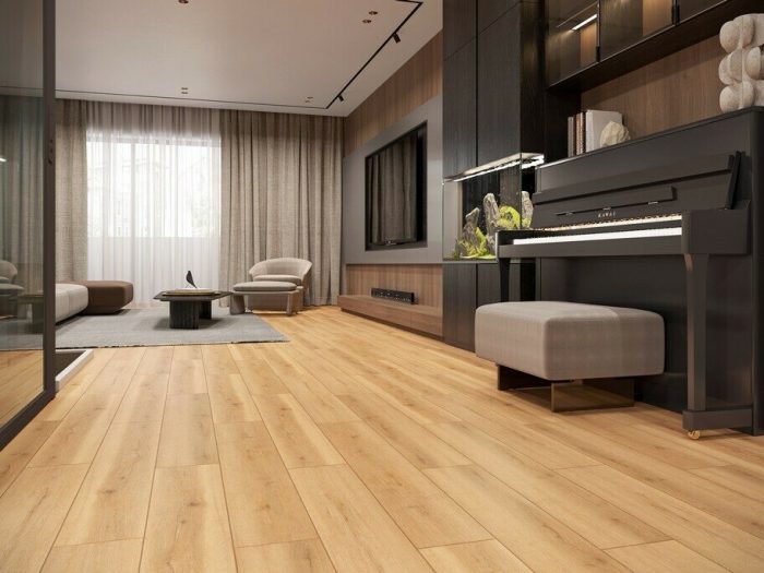 Дуб Бежевый ламинат Evofloor Home.