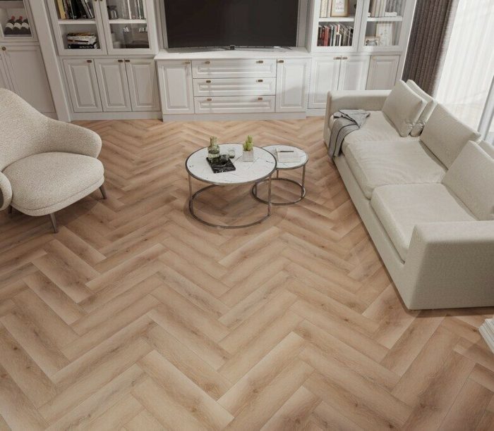 Ламинат SPC Evofloor Parquet Click Дуб Северный HP 0035 - элегантный.