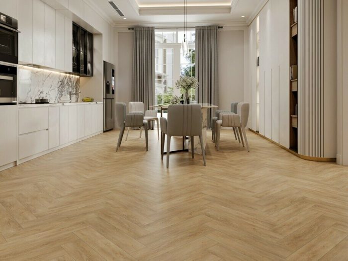 Ламинат SPC Evofloor Parquet Click Дуб Песочный HP 0090 - красивый ламинат.