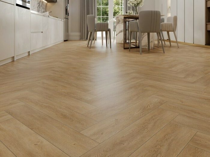 Ламинат SPC Evofloor Parquet Click Дуб Песочный HP 0090 - дизайн "Солнечный пляж