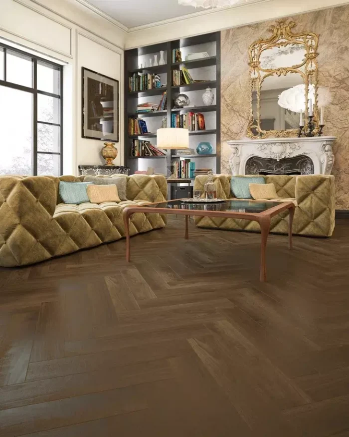 Ламинат Primavera Herringbone 3290 - американский орех.